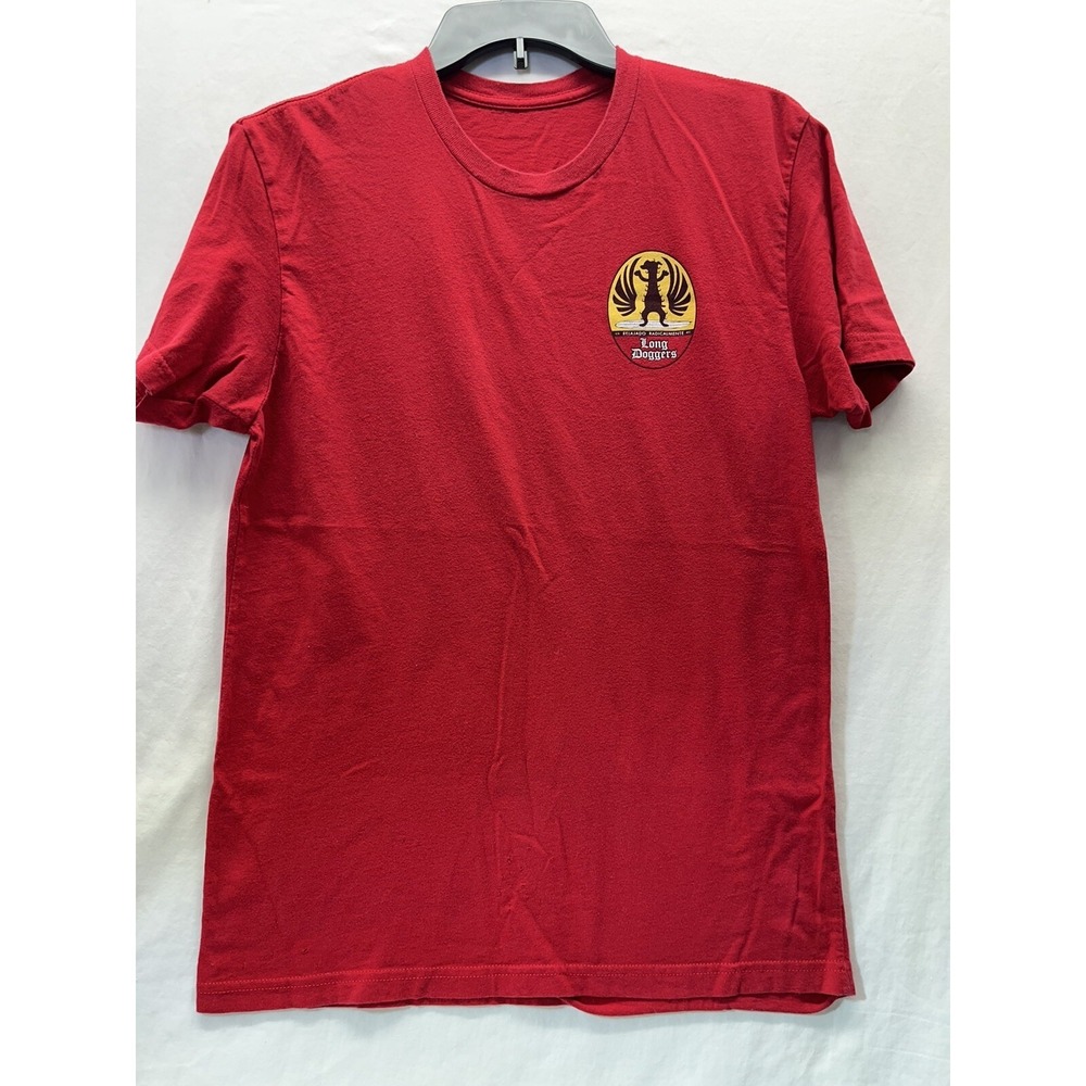 Long Doggers Mens Relajado Radicalmente Pullover Two Sided Red Causal Tee